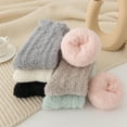 thumbnail image 2 of 6 Pairs Women Wool Socks Fluffy Fuzzy Plush Sleeping Slipper Socks Soft Warm Socks for Women Gifts Size 5-9, 2 of 3