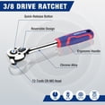 thumbnail image 4 of Juego de enchufes y trinquetes WORKPRO Drive de 32 piezas de 3/8 pulgadas, 4 of 7