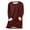 Wine, variant on Antinious Women Plus Size Sweatshirt Fall Winter Pullover Warm Trendy Long Sleeve Crewneck Maxi Cut Fleece Lined Solid