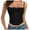 Black, variant on Women's Punk Goth Floral Lace Bustier Corset Party Bralet Crop Top,White S