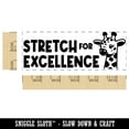 thumbnail image 2 of Stretch for Excellence Giraffe Teacher Student School Self-Inking Rubber Stamp Ink Stamper - Red Ink - Large 2-3/4 Inch, 2 of 7