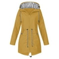thumbnail image 1 of asddcavvf Womens Fashion Rain Jacket With Hood Lightweight Long Sleeve Windbreaker Zip Up Drawstring, 1 of 4