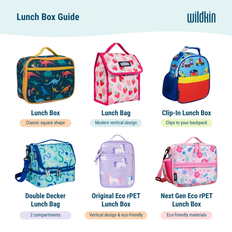 Wildkin Kids Insulated Lunch Box for Boy and Girls, BPA Free