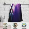 thumbnail image 6 of SKYSONIC Galaxy Soft Hand Towels 2-Piece Absorbent Bath Towel Decorative Fingertip Towels for Bathroom Gym Spa Hotel Beach Swimming Pool,14.4 x 28.3 inch, 6 of 7