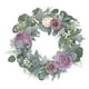 thumbnail image 2 of de peonía de 18 pulgadas, hojas s, púrpura, , San Valentín, accesorios de fotografía para puerta delantera, decoración, puerta, BLESIY coronas de puerta, 2 of 8