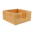 thumbnail image 2 of EeaseCA 1Pc Bamboo Tissue Case Square Napkin Box Household Napkin Case Home Accessory, 2 of 7