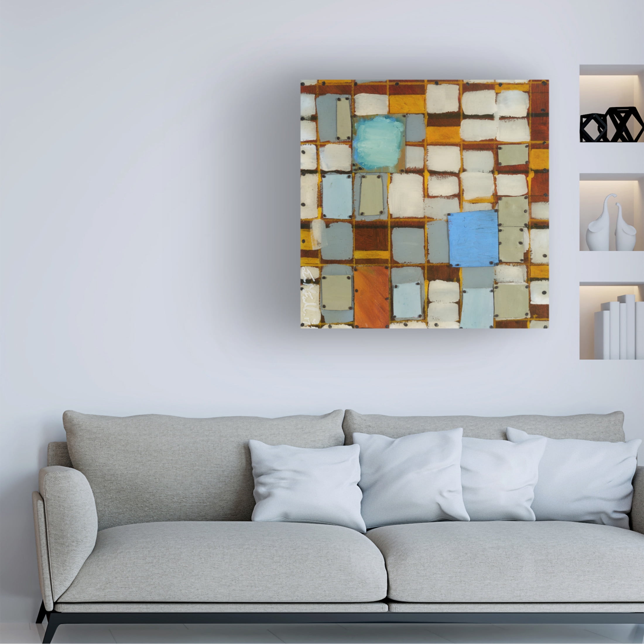 Canvas Wall Art - Erin McGee Ferrell 'Complexity' Wall Art for Living Room, Bedroom, or Office Décor by Trademark Fine Art - 14 x 14 Inches