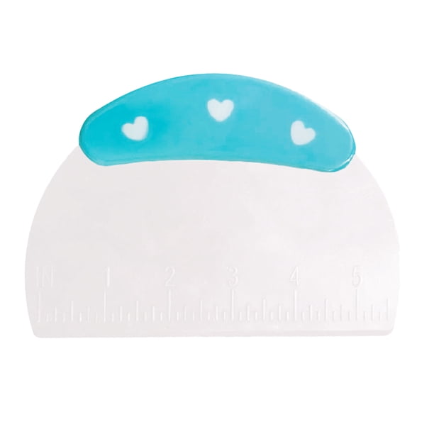 Yuarrent Cortador de cuchillos para tartas, raspador de crema DIY para mantequilla, Fondant, raspadores de irregulares, rebanador de bordes, Cocina y Comedor 1.40g Yuarrent HA080605-01