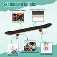 thumbnail image 4 of 31'' Complete Skateboard 7 Layer Canadian Maple Double Kick Deck Skateboards combination colorful colour leopard snake tiger textures textile Skate Board for Beginner Adult Gifts, 4 of 5