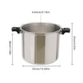 thumbnail image 2 of Miumaeov 23 Quart Pressure Canner Cooker Built-In Digital Pressure Gauge Aluminum Explosion Proof Pressure Cookers Canners for Gas Stove, 2 of 11