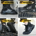 thumbnail image 5 of Steel Toe Shoes for Men Comfortable Work Safety Shoes Lightweight Steel Toe Sneakers for Men Puncture Proof Indestructible Mens Work Shoes Sneakers, 5 of 13