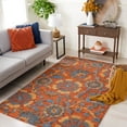 thumbnail image 3 of SAFAVIEH Blossom Riley Floral Area Rug, Rust/Blue, 8' x 10', 3 of 9