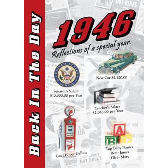 1946 Back In The Day Greeting Card / Booklet (envelope included)