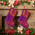thumbnail image 6 of Salouo Bright Textured Animal Print Christmas Decorations Stockings 1 Pack 18'' Xmas Stockings Holiday Stocking Personalized Farmhouse Decor for Home Family Party Tree, 6 of 7