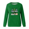 thumbnail image 4 of Jienlioq Hauts de Sortie pour Femmes Mode de Noël Décontractée Imprimé Col Rond Ample Manches Longues Sans Capuche Offres Vendredi Fou, 4 of 4