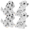 thumbnail image 1 of KAKOWELY 4 figuras de perro en miniatura, micropaisaje, bonsái, decoración de cachorros, 1 of 4