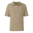 thumbnail image 5 of Havenx Golf Polo Shirts for Men Short Sleeve 3-Button Shirts Collared Fast Dry T Shirt Classic Fit Summer Work Business Tops,Light Brown 3XL, 5 of 6