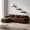 Brown, variant on Homy Casa 114" Modern Fluffy Plush Fabric Sofa with Pillows, Comfortable & Stylish Couch for Living Room & Bedroom, 3-Tier Floating Wall Shelves included, No Assembly Required Bottom, Grey