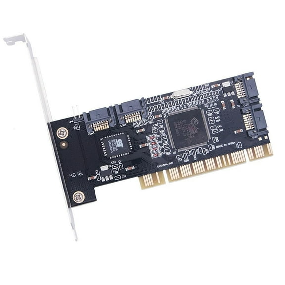 FOR 4 Ports PCI SATA Raid Controller Internal Expansion Card With Two Sata Cables For Desktop PC,Support SATA Hard Drive