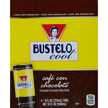 Café Bustelo Cool Con Chocolate, 8 fl oz, 4 pack