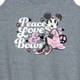 thumbnail image 3 of Disney - Peace Love And Bows - Women's Racerback Tank Top, 3 of 5
