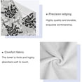 thumbnail image 4 of Dreamtimes 3 PCS Towel Black & Grey Small Flowers Pattern Cotton Bath Towel Set (1 Bath Towel, 1 Hand Towel, 1 Washcloth) for Bathroom, Super Soft and Quick Dry Towels, 4 of 7