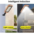thumbnail image 4 of Farolas solares para exteriores, lámpara Solar con 3 modos de luz, Control remoto, Sensor de movimiento impermeable, iluminación para camino de jardín y Patio, 4 of 4