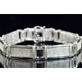 thumbnail image 2 of TAAPSEE JEWELS Statement Link Bracelets 14K White Gold Finish Round Cut Cubic Zirconia, 2 of 4
