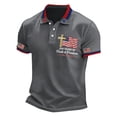 thumbnail image 5 of CONROSES 250Th Anniversary Usa Men's Short Sleeve Polo Shirts Patriotic Usa Flag Graphic Collared Independence Day Polo Shirt for Men 4Th Of July Golf Shirts, 5 of 6
