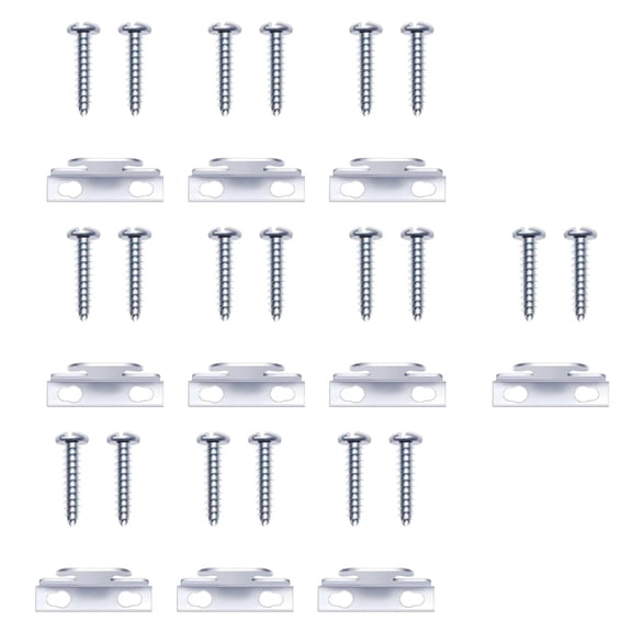 Multipurpose Curtain Rod Metal Brackets with Screws Set For Home Office Use