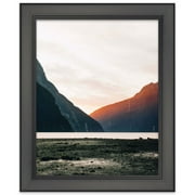 30x40 Modern Black Wood Picture Frame - With Acrylic Front and Foam Board Backing