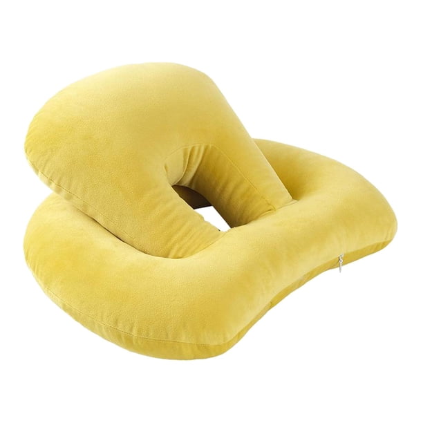 Soporte de espuma viscoelástica con diseño de explosiones para escritorio de viaje de oficina, amarillo Limon amarillo