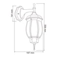 thumbnail image 2 of Tecnolite - Lámpara de Pared para Iluminación Exterior Salermo, Farol Vintage Arbotante para Jardín o Patio, Estructura Metálica, Resistente a la Interperie, 2 of 9
