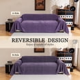 thumbnail image 4 of Jessy Home Sofa Cover Slipcover Couch Cover Protector Durable Multi-Function Furniture Cover for Dogs Cats Home Decor 71"x 150"Purple, 4 of 8