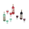 thumbnail image 1 of Mini Wine Glass,  Dollhouse Mini Drink Bottle  for Game for Party for Kitchen, 1 of 8