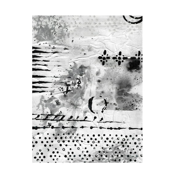 Canvas Wall Art - Maliq 'Black And White' Wall Art for Living Room, Bedroom, or Office Décor by Trademark Fine Art - 14 x 19 Inches