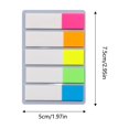 thumbnail image 2 of Macaron Sticky Page Markers, 5 Colors Half-Color Sticky Note Tabs for Books and Notebooks, 2.99" X 1.97", 2 of 6