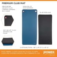 thumbnail image 6 of Power Systems Hanging Yoga Studio & Gym Workout Exercise Fitness Mat, Ocean Blue, 6 of 6