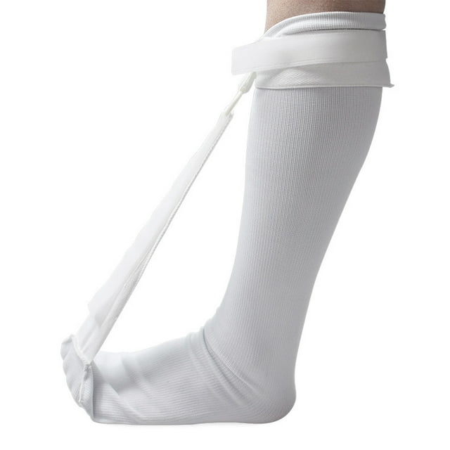 Wisewang Compression Socks Elastic Heel Pain Stockings Comfortable Foot Care White M