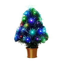 Darzheoy Mini Christmas Tree Artificial Christmas Tree with Light 17.7 inch Christmas Decorations USB Powered Small Christmas Trees for Home Office Party Decorations
