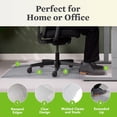 thumbnail image 4 of OFM 36" x 48" Transparent Chair Mat with Lip for Carpet (ESS-8800C), 4 of 6