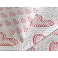 thumbnail image 4 of Ambesonne Pearls Quilted Bedspread Set 3 Pcs, Dotted Heart Pattern, Queen Size, Blush Cream Red, 4 of 5