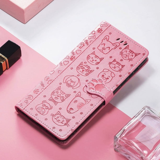 Funda de teléfono con tapa delgada para Xiaomi, carcasa magnética con patrón de perro y gato, 13 Pro, 12 Ultra, 11T, 10T, 9 Pro, 10 Youth, 5G zhangmengya LED