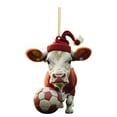 thumbnail image 2 of XWSHYW Adornos Colgantes Colgante Navideño de Acrílico con Forma de Cerdo y Coche Plano para Árbol de Navidad., 2 of 5