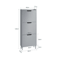 thumbnail image 2 of SoBuy FSR151-H-HG 3 Flip-Drawers Shoe Cabinet Shoe Rack Shoe Storage Cupboard Organizer Unit, 2 of 7