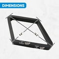 thumbnail image 3 of GSE Games & Sports Expert Deluxe Solid Wood 9-Ball Diamond Billiard Pool Ball Rack for 2-1/4" Pool Balls - Black, 3 of 8