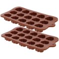thumbnail image 4 of KAKOWELY 2 Pcs Outils de Cuisson Créatifs Moules en Silicone Multi-Usages pour Chocolat, 8.27x"X4.13"X0.79 Pouces, 4 of 5