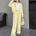 thumbnail image 6 of NAISIBABY Girls Outfit Sets Long Sleeve Casual Cute Fashion Hoodies and Pants 2-Piece Set Clothes Yellow Size 11, 6 of 9