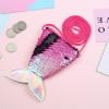 thumbnail image 1 of Faithtur Sac à Pièces Queue de Sirène pour Petites Filles, Sac Réversible à Paillettes avec Écailles de Poisson, 1 of 7