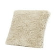 thumbnail image 3 of Astrid 20" Accent Throw Pillow Cover with Feather Insert Cream Beige Faux Fur, 3 of 3